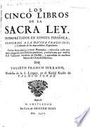 Los cinco libros de la Sacra ley