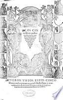 Los cinco libros postreros de la primera parte de los Anales de la Corona de Aragon