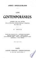Los contemporáneos: ser. Ramón del Valle Inclán. José María Salaverría. Emiliano Ramírez-Angel. Felipe Sassone. Luis Rodríguez Embil. Pedro y Max Hendriquez Ureña. José Rodao. Tulio Cestero