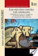 Los delitos contra los animales