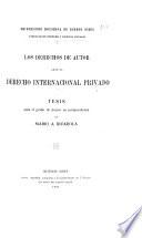 Los derechos de autor ante el derecho internacional privado