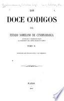 Los doce códigos del estado soberano de Cundinamarca