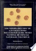 Los ejemplares tipo de las colecciones malacológicas del Museo Nacional de Ciencias Naturales