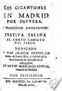 Los gigantones en Madrid ...