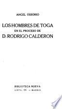 Los hombres de toga en el proceso de D. Rodrigo Calderón