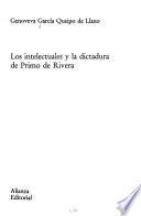 Los intelectuales y la dictadura de Primo de Rivera