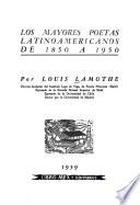 Los mayores poetas latinoamericanos de 1850 a 1950