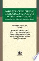 Los principios del derecho contractual y su extensión al derecho de consumo