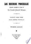 Los recursos procesales