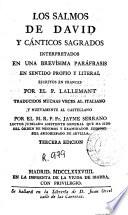 Los Salmos de David y cánticos sagrados