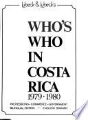 Lubeck & Lubeck's who's who in Costa Rica, 1979-1980