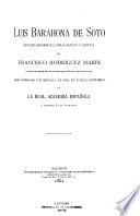 Luis Barahona de Soto, estudio biográfico, bibliográfico y crítico