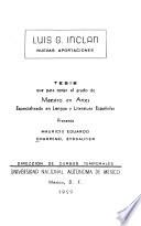 Luis G. Inclán, nuevas aportaciones