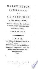 Malédiction paternelle, ou La perfidie d'une belle-mére