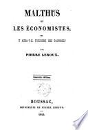 Malthus et les économistes, ou y aura-t-il toujours des pauvres ?