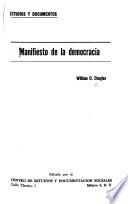Manifiesto de la democracia
