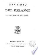 Manifiesto del español ciudadano y soldado