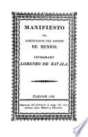 Manifiesto del gobernador del estado de Mexico