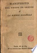 Manifiesto del Obispo de Orense a la Nación Española