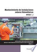 Mantenimiento de instalaciones solares fotovoltaicas