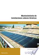 Mantenimiento de instalaciones solares térmicas