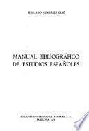 Manual bibliográfico de estudios españoles