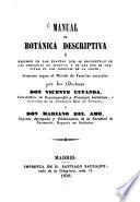 Manual de botánica descriptiva