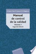Manual de control de calidad. Volumen 1