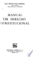 Manual de derecho constitucional