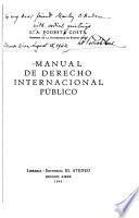 Manual de derecho internacional público