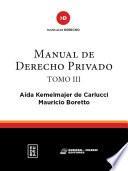 Manual de Derecho Privado. Tomo III