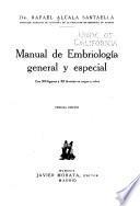 Manual de embriologia general y especial