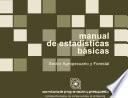 Manual de estadísticas básicas del sector turismo. Tomo I
