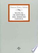 Manual de historia del derecho español