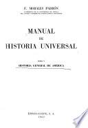 Manual de historia universal: Historia de América, por Francisco Morales Padrón