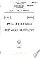 Manual de instrucciones para observaciones oceanográficas