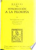 Manual de introducción a la filosofía