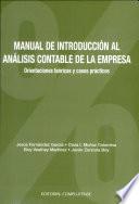 Manual de introducción al análisis contable de la empresa