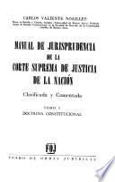Manual de jurisprudencia de la Corte Suprema de Justicia de la Nación