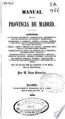 Manual de la provincia de Madrid