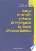 Manual de métodos y técnicas de investigación en ciencias del comportamiento