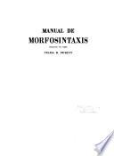 Manual de morfosintaxis