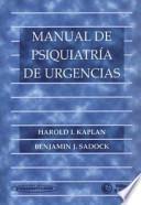 Manual de psiquiatría de urgencias