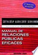 Manual de relaciones públicas eficaces