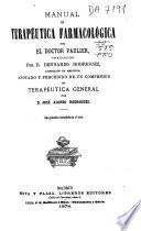 Manual de terapéutica farmacológica