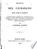 Manual del Ciudadano: teste sobre el gobierno ...