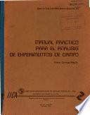 Manual Practico Para El Analisis de Experimentos