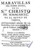 Maravillas del poder divino en la Santo Christo de Sumacarcel