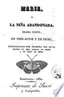 Maria, ò, La niña abandonada