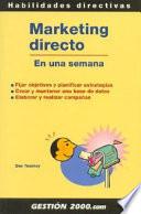 Libro Marketing directo